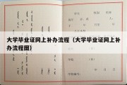 大学毕业证网上补办流程（大学毕业证网上补办流程图）