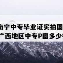 广西南宁中专毕业证实拍图片(2005年广西地区中专P图多少钱）