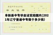 阜新县中专毕业证实拍图片(2021年辽宁普通中专做个多少钱）