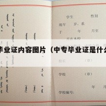 中专毕业证内容图片（中专毕业证是什么样的图片）