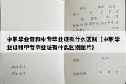 中职毕业证和中专毕业证有什么区别（中职毕业证和中专毕业证有什么区别图片）