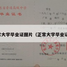 正常大学毕业证图片（正常大学毕业证书）