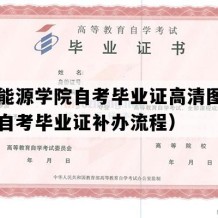 山西能源学院自考毕业证高清图片（山西自考毕业证补办流程）