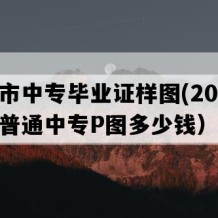 吴川市中专毕业证样图(2003年广东普通中专P图多少钱）