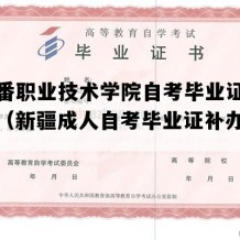 吐鲁番职业技术学院自考毕业证实拍样本（新疆成人自考毕业证补办多少钱）