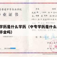 中专学历是什么学历（中专学历是什么学历,初中毕业吗）