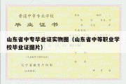 山东省中专毕业证实物图（山东省中等职业学校毕业证图片）