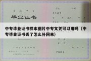 中专毕业证书样本图片中专文凭可以用吗（中专毕业证书丢了怎么补回来）