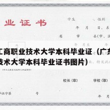 广东工商职业技术大学本科毕业证（广东工商职业技术大学本科毕业证书图片）