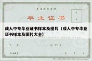 成人中专毕业证书样本及图片（成人中专毕业证书样本及图片大全）