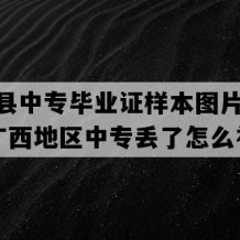 那坡县中专毕业证样本图片(2016年广西地区中专丢了怎么补）