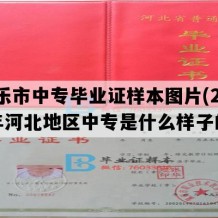 新乐市中专毕业证样本图片(2010年河北地区中专是什么样子的）