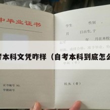 自考本科文凭咋样（自考本科到底怎么样）