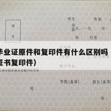 大学毕业证原件和复印件有什么区别吗（大学毕业证书复印件）