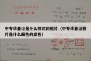 中专毕业证是什么样式的照片（中专毕业证照片是什么颜色的底色）