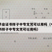 中专毕业证书样子中专文凭可以用吗（中专毕业证书样子中专文凭可以用吗）