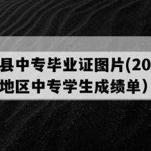 资源县中专毕业证图片(2022年广西地区中专学生成绩单）