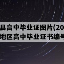 龙川县高中毕业证图片(2002年广东地区高中毕业证书编号）