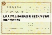 北京大学毕业证书图片外表（北京大学毕业证书图片外表样本）