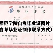 乐山师范学院自考毕业证图片（四川成人自考毕业证制作联系方式）