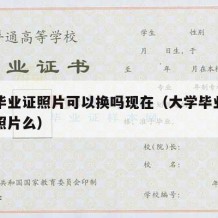 大学毕业证照片可以换吗现在（大学毕业证可以换照片么）