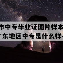 阳江市中专毕业证图片样本(1992年广东地区中专是什么样子的）