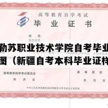 克孜勒苏职业技术学院自考毕业证电子版图（新疆自考本科毕业证样本）