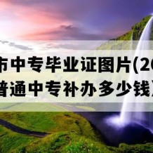 昌邑市中专毕业证图片(2003年山东普通中专补办多少钱）