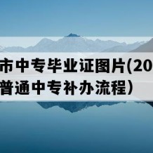 邵武市中专毕业证图片(2010年福建普通中专补办流程）