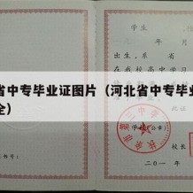 河北省中专毕业证图片（河北省中专毕业证图片大全）