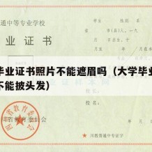 大学毕业证书照片不能遮眉吗（大学毕业证照片能不能披头发）