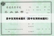 高中文凭样本图片（高中文凭样本图片）