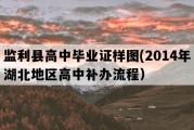 监利县高中毕业证样图(2014年湖北地区高中补办流程）