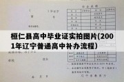 桓仁县高中毕业证实拍图片(2001年辽宁普通高中补办流程）