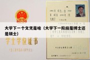 大学下一个文凭是啥（大学下一阶段是博士还是硕士）