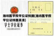 潍坊医学院学位证样图(潍坊医学院学位证样图高清)