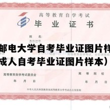 南京邮电大学自考毕业证图片样本（江苏成人自考毕业证图片样本）