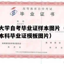 河南大学自考毕业证样本图片（河南自考本科毕业证模板图片）