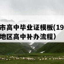 南雄市高中毕业证模板(1991年广东地区高中补办流程）