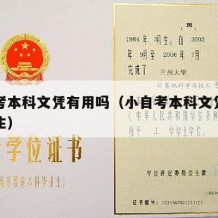 小自考本科文凭有用吗（小自考本科文凭有用吗女生）