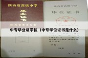 中专毕业证学位（中专学位证书是什么）