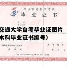 华东交通大学自考毕业证图片（江西自考本科毕业证书编号）