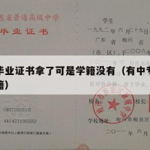 中专毕业证书拿了可是学籍没有（有中专证没有学籍）