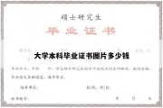 大学本科毕业证书图片多少钱