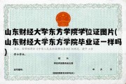 山东财经大学东方学院学位证图片(山东财经大学东方学院毕业证一样吗)