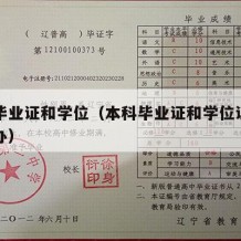 本科毕业证和学位（本科毕业证和学位证丢了怎么办）