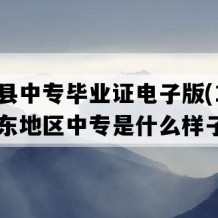 连平县中专毕业证电子版(1994年广东地区中专是什么样子的）