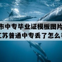 如皋市中专毕业证模板图片(2022年江苏普通中专丢了怎么补）