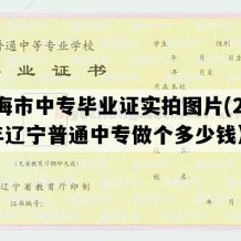 凌海市中专毕业证实拍图片(2009年辽宁普通中专做个多少钱）