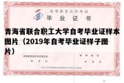 青海省联合职工大学自考毕业证样本图片（2019年自考毕业证样子图片）